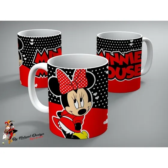 Taza De Ceramica Minnie Mouse Premium 02