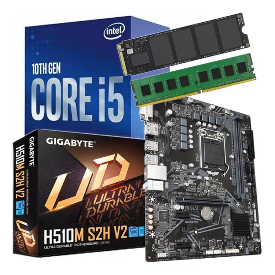 Combo Ecovision Intel I5 10400 + 8gb + 256gb