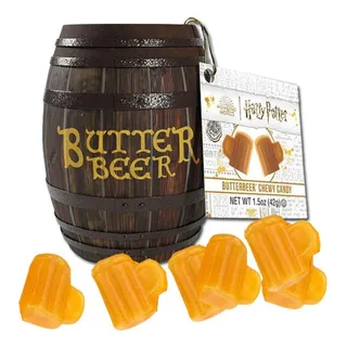 Bala Harry Potter Butterbeer Barril Em Lata Jelly Belly 42g Bala Harry Potter Butterbeer Barril Em Lata Jelly Belly 42g