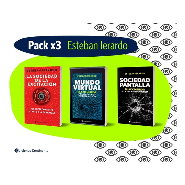 Pack Oferta 3 Libros Coleccion Black Mirror Esteban Ierardo