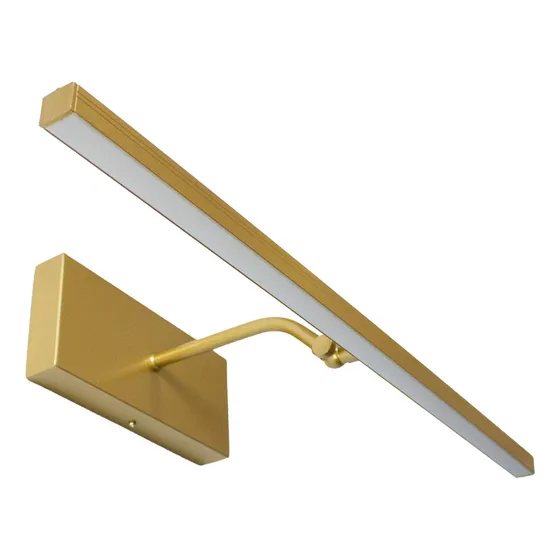 Iluminar Ambiente Arandela Quadro Perfil Led 6w 3000k Dourado Metalizado