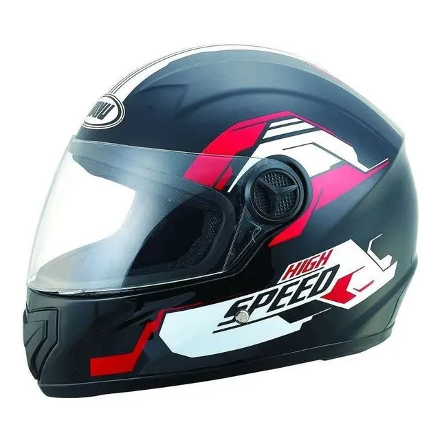 Casco Para Moto Color Negro Mod: Z905