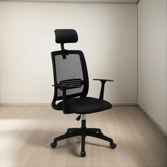 Sillón De Oficina Mint Con Cabezal Respaldo Ergonómico