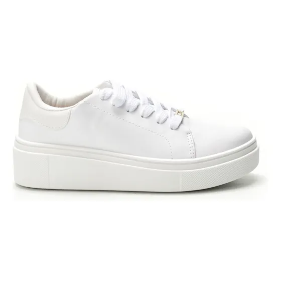 Zapatillas Para Mujer Blancas Con Plataforma Vizzano