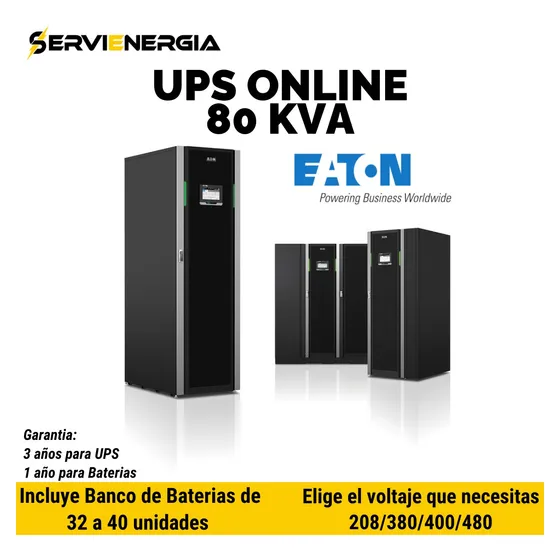 Ups Online Industrial Trifasico 80kva Marca Eaton 3 Años G