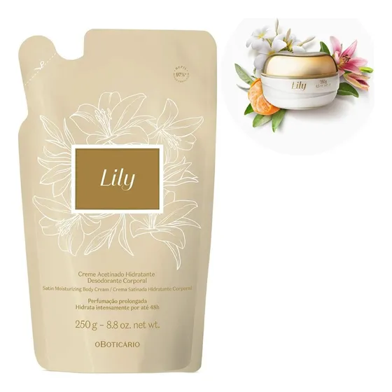 Lily Boticário Hidratante Corporal Refil Lily Acetinado