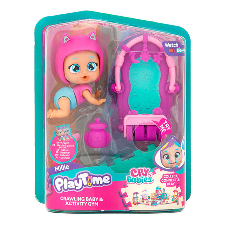 Muñeca Cry Babies Playtime 09cm Gatea Y Gimnasio Interactivo Muñeca Cry Babies Playtime 09cm Gatea Y Gimnasio Interactivo