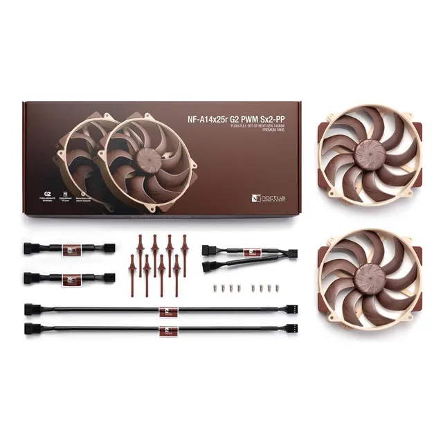 Noctua (2) Nf-a14x25r G2 Pwm 140mm Premium Silencioso Led Marrón