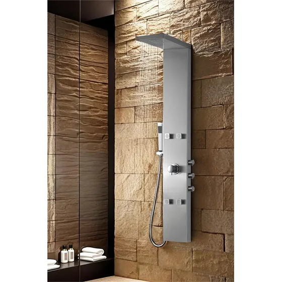 Columna Panel De Ducha Hidromasaje Acero Inoxidable