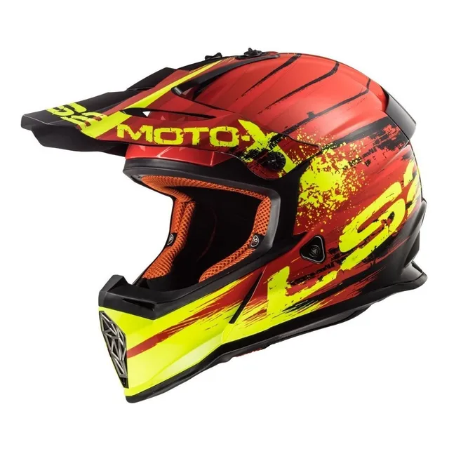 Casco Ls2 437 Fast Gator  Motocross Enduro Atv Top Racing