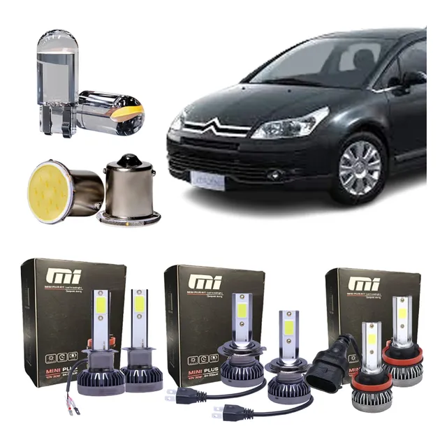Lampara Cree Led Alta Baja Auxiliares T10 Reversa Citroen C4