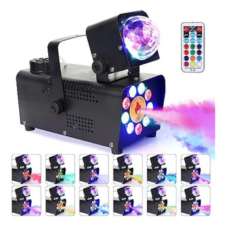Atdawn Máquina De Niebla Con 9 Luces Led Y Luces Atdawn Máquina De Niebla Con 9 Luces Led Y Luces