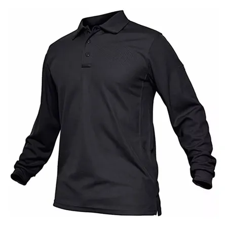 Polera Pique Manga Larga Hombre Suave Textura Eur M A 3xl