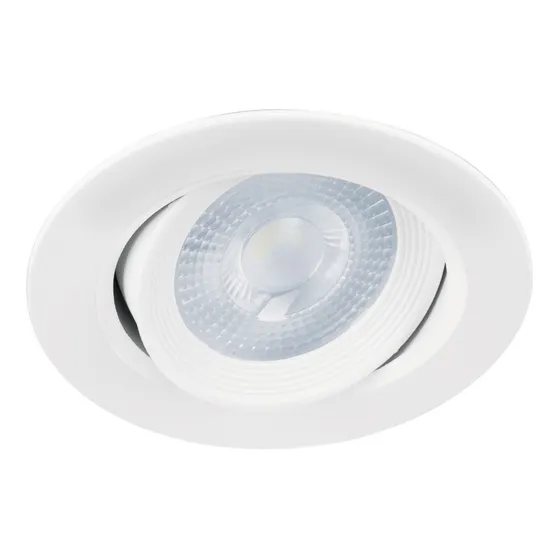Empotrado, Redondo, 5 W, 6500k, Led, Blanco, Volteck 46944 Estructura Blanco