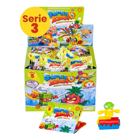 Super Zings Caja 25 Figuras Coleccionables Serie 3