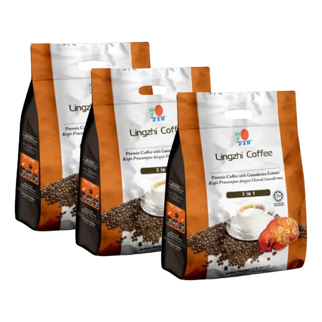 Café Lingzhi 3 En 1 Dxn - Con Ganoderma (3 Bolsas)