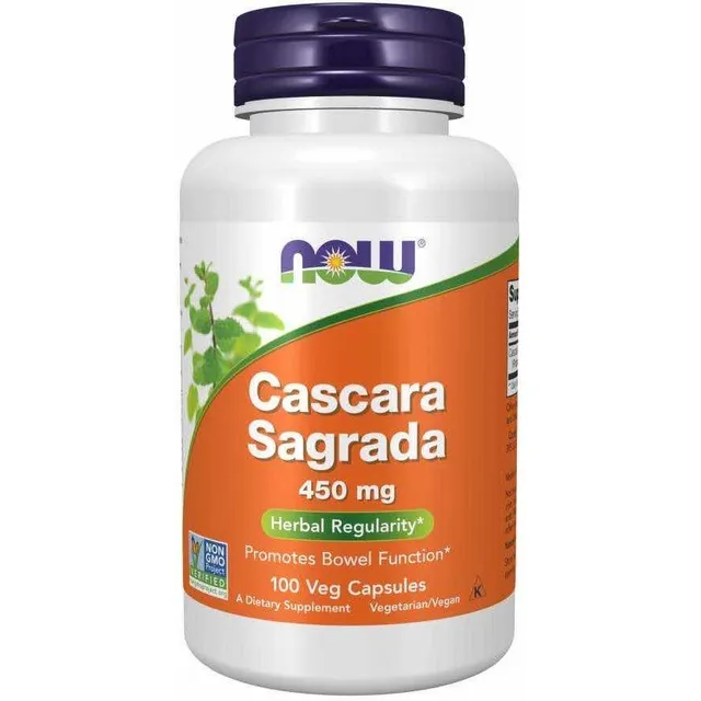 Cascara Sagrada 450 Mg X 100 Cápsulas Veganas - Now Foods