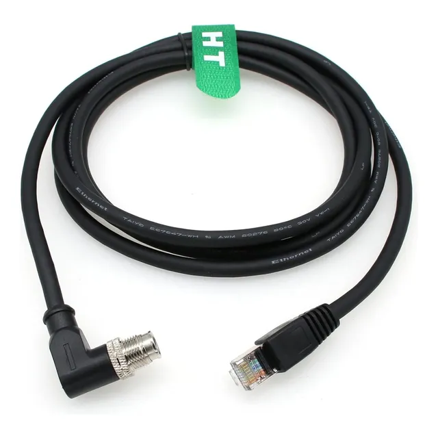 Cable Gigabit Ethernet M12 De 8 Pines X-code Rj45 Cat 6a Par