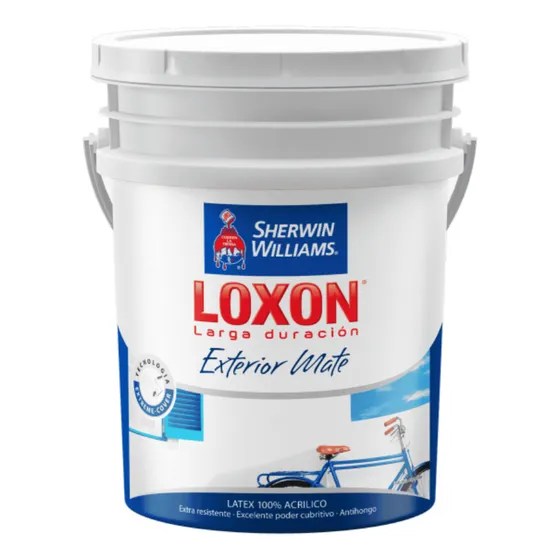 Sherwin Williams Loxon Exterior Látex exterior 20 L 1 unidad blanco
