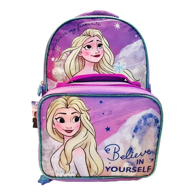 Mochila Con Lonchera Frozen Df77801 Original