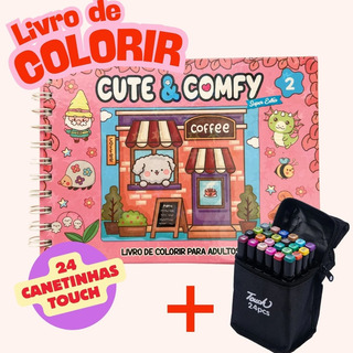Kit Livro De Colorir Tipo Bobbie Goods Cute E Comfy Capa Dura 40 PĂĄginas Desenhos Com Conjunto Estojo Caneta Canetinhas 24 Cores Ponta Dupla Kit Livro De Colorir Tipo Bobbie Goods Cute E Comfy Capa Dura 40 PĂĄginas Desenhos Com Conjunto Estojo Caneta Canetinhas 24 Cores Ponta Dupla