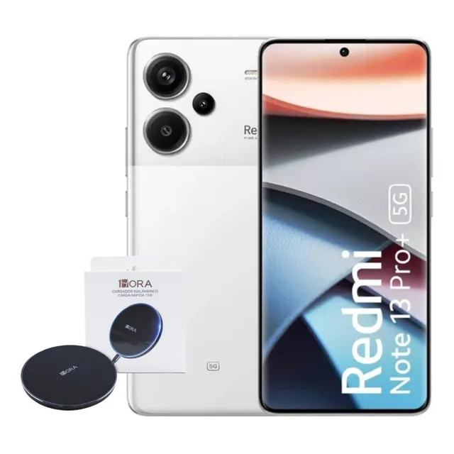 Xiaomi Redmi Note 13 Pro Plus 5g Dual 256gb 8ram White + Wireless Charger 1hora Gar151
