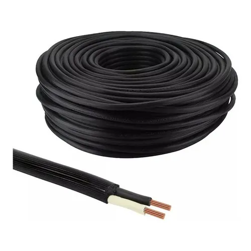 Cable Uso Rudo 2x12 Iusa 20m Color de la cubierta Negro