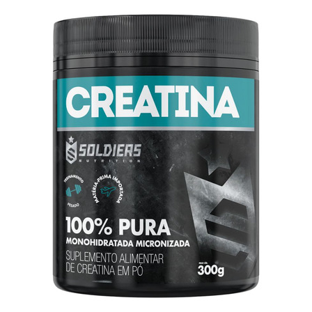 Creatina Monohidratada Pote 300g 100% Pura Soldiers Nutrition Creatina Monohidratada Pote 300g 100% Pura Soldiers Nutrition