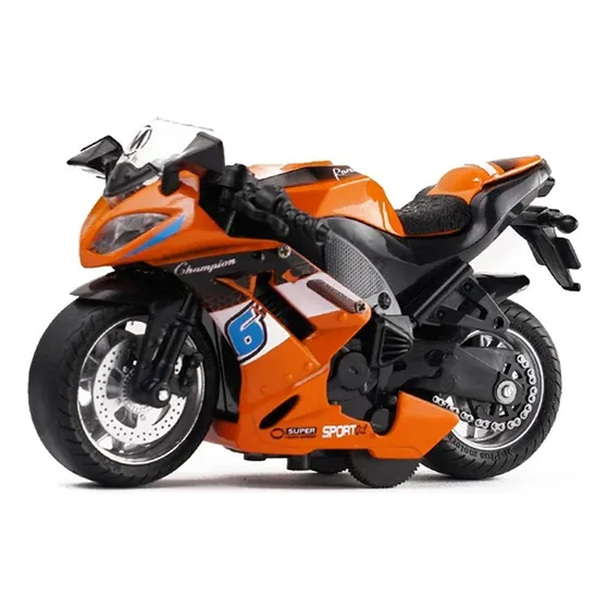 Vehículos Sin Control Remoto Motocicleta Naranja Para Niño