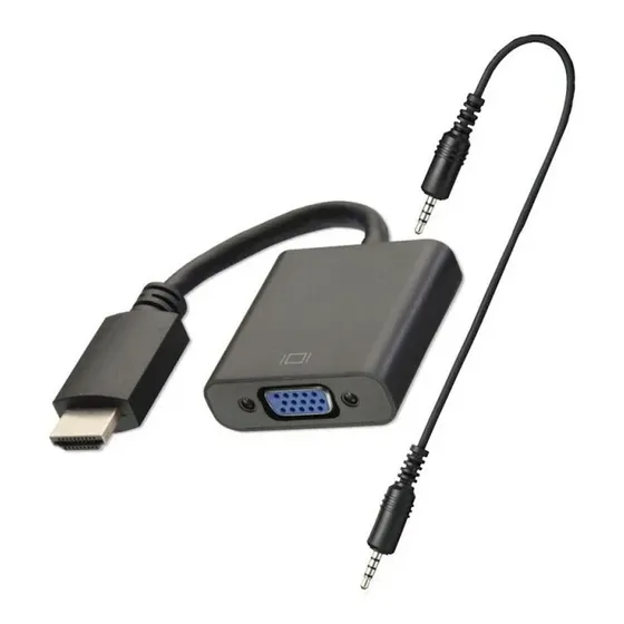 Adaptador Conversor Convertidor Hdmi A Vga Con Audio Activo