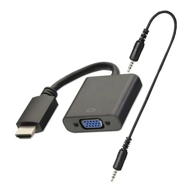 Adaptador Conversor Convertidor Hdmi A Vga Con Audio Activo