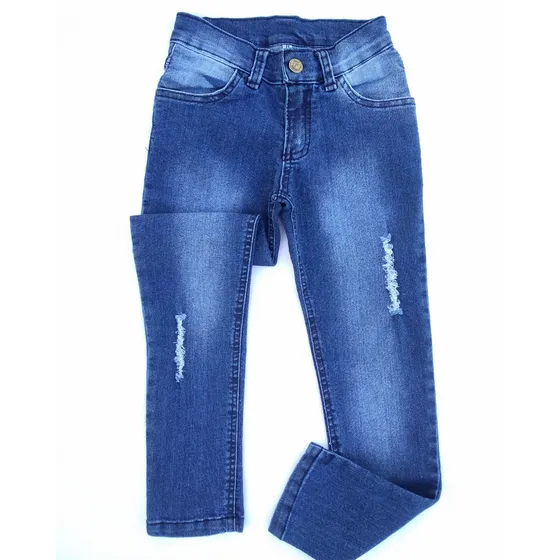 Pantalón Tiki Jeans Niña Infantil Talles 2 Al 16 Color Azul