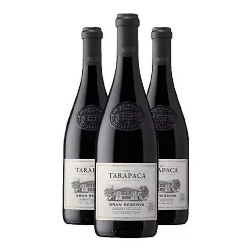 Kit 3 Vinhos Tarapacá Gran Reserva Cabernet Sauvignon
