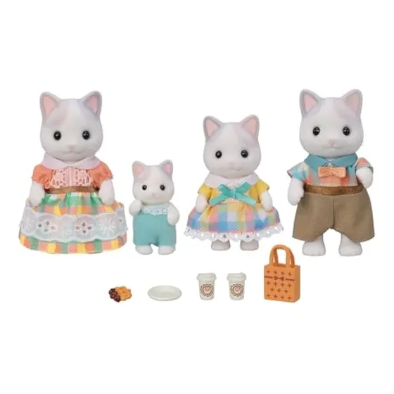 Calico Critters Latte Cat Family - Juego De 4