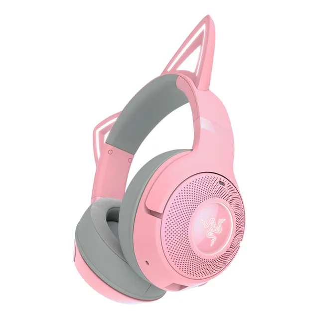 Audifonos Gamer Razer Kraken Kitty V2 Bt Rgb Cuarzo Rosa