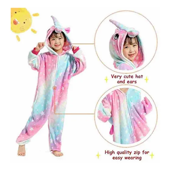 Pijamas Completas, Enteriza Unicornio Para Niña