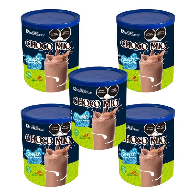 5 Botes Chocolate Choco Mio Malteada 500 Gr Oaxaca Mayordomo