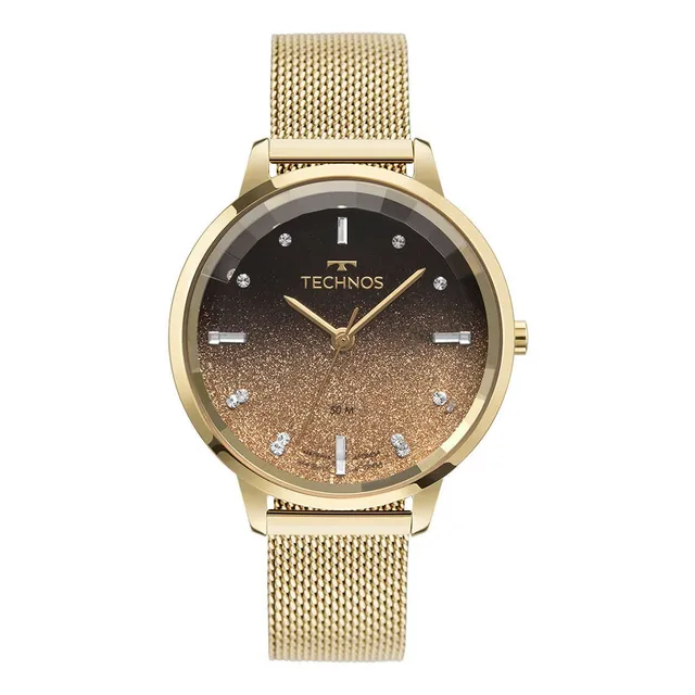 Relógio Technos Feminino Crystal Dourado - 2036mrr/1t
