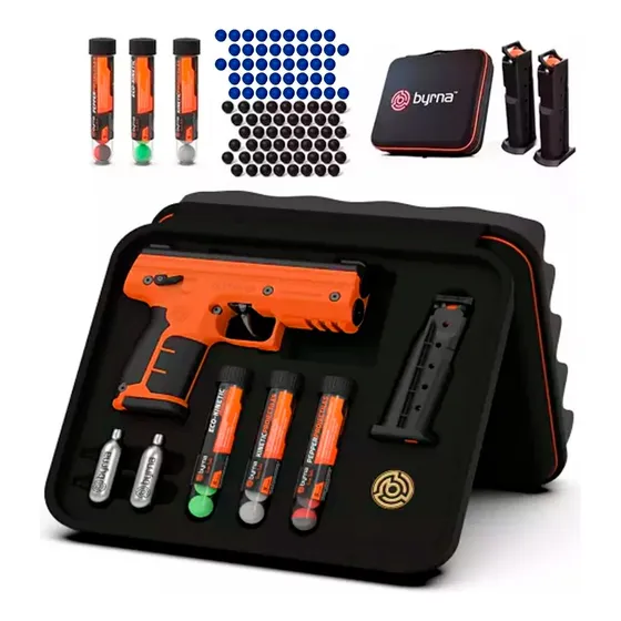Kit Pistola Byrna Defensa Estuche + Accesorios Y Municiones