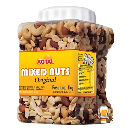 Mixed Nuts Agtal 1,02kg Amendoim Uva Passa Amêndoas Castanhas
