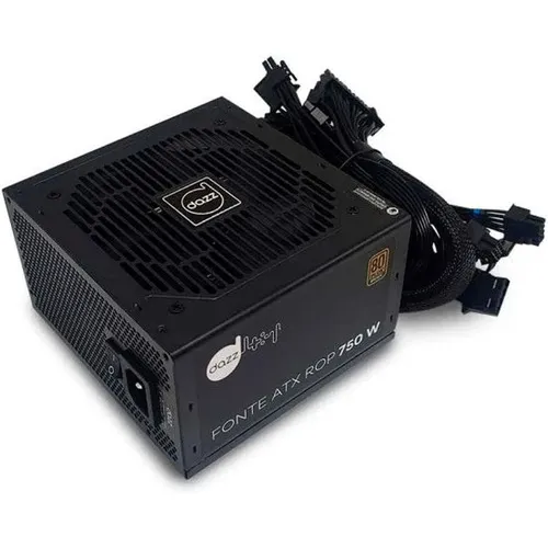 Fonte Real Gamer Atx 750w Dazz 80 Plus Bronze Cor Preto 127/220V