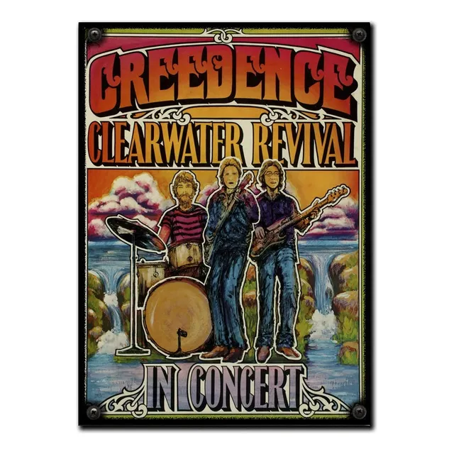 #360 - Cuadro Vintage 30 X 40 - No Chapa Creedence Rock 