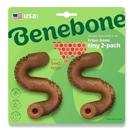 Benebone Pack 2 Uni Tripe Bone Para Perro