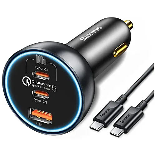 160w Usb C Cargador De Coche, Baseus Tipo C Cargador Sjlvb