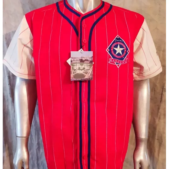 Camisa Rojo, Talla L, Hombre, Texas Rangers, Marca Mirage
