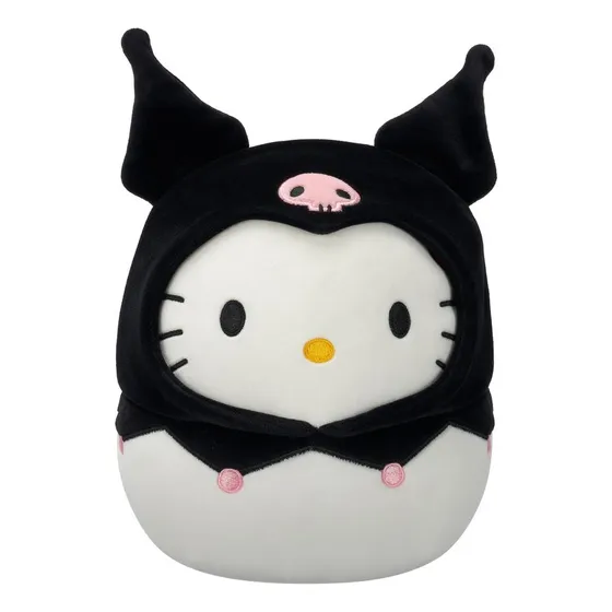 Peluche Squishmallows Hello Kitty Hoodie De Kuromi 20 Cm
