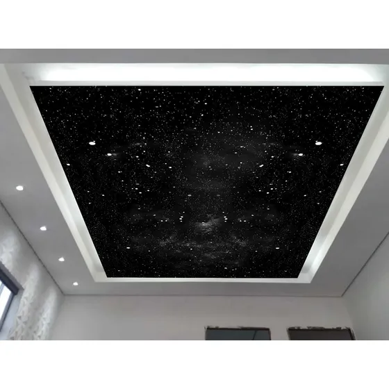 Papel De Teto Céu Espaço Estrelas Nebulosa 4m² Rof62