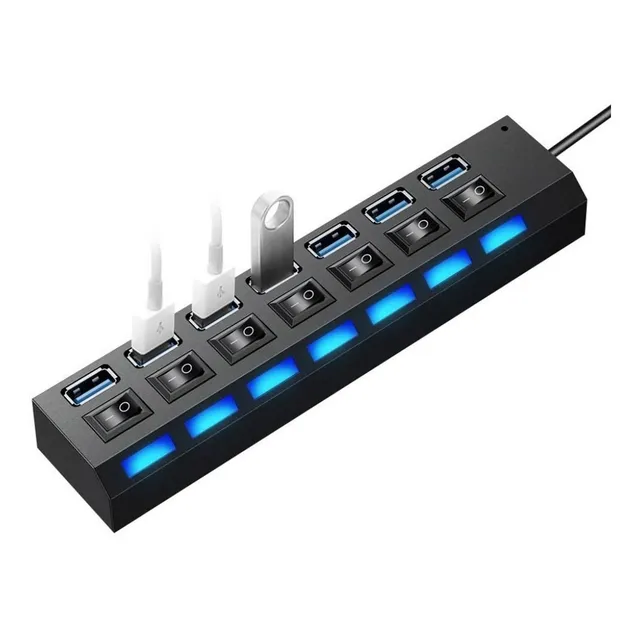Hub Usb Treqa 7 Puertos Bde
