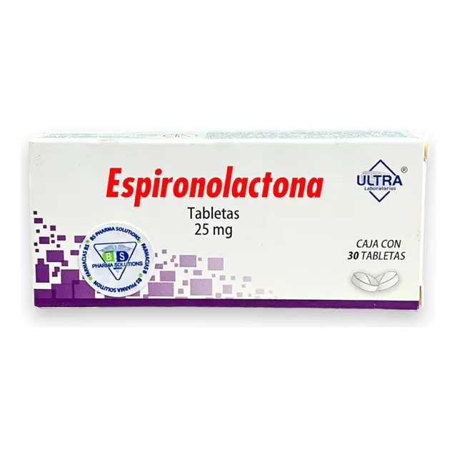 Espironolactona 25mg Con 30 Tabletas Ultra