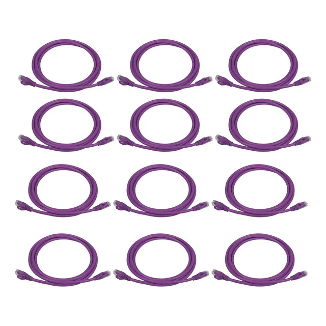 Patch Cord Rj45 Cat6 1 Metro Morado X 10 Unidades